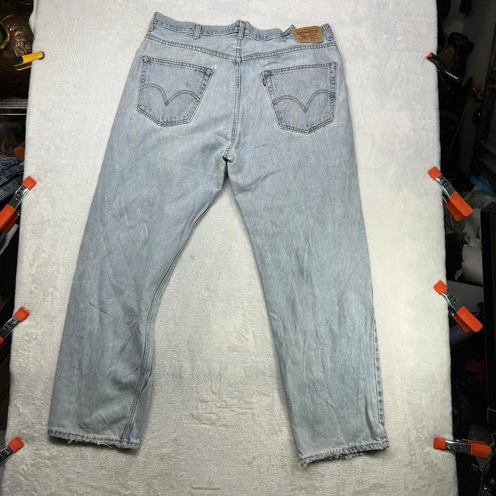 Levi's 550 Relaxed Fit Jeans Men's Denim Pockets High Rise‎ Straight - 38X32